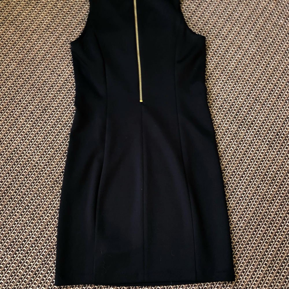 🩵2/$20 MIX&MATCH🔘MICHAEL Michael Kors Black Slvlss Full Back Zipper LBD -Size XS - Picture 5 of 9